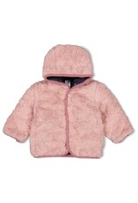 Feetje Baby Feetje Omkeerbaar fake fur jasje met capuchon - Swanlake - 51800355