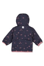 Feetje Baby Feetje Omkeerbaar fake fur jasje met capuchon - Swanlake - 51800355