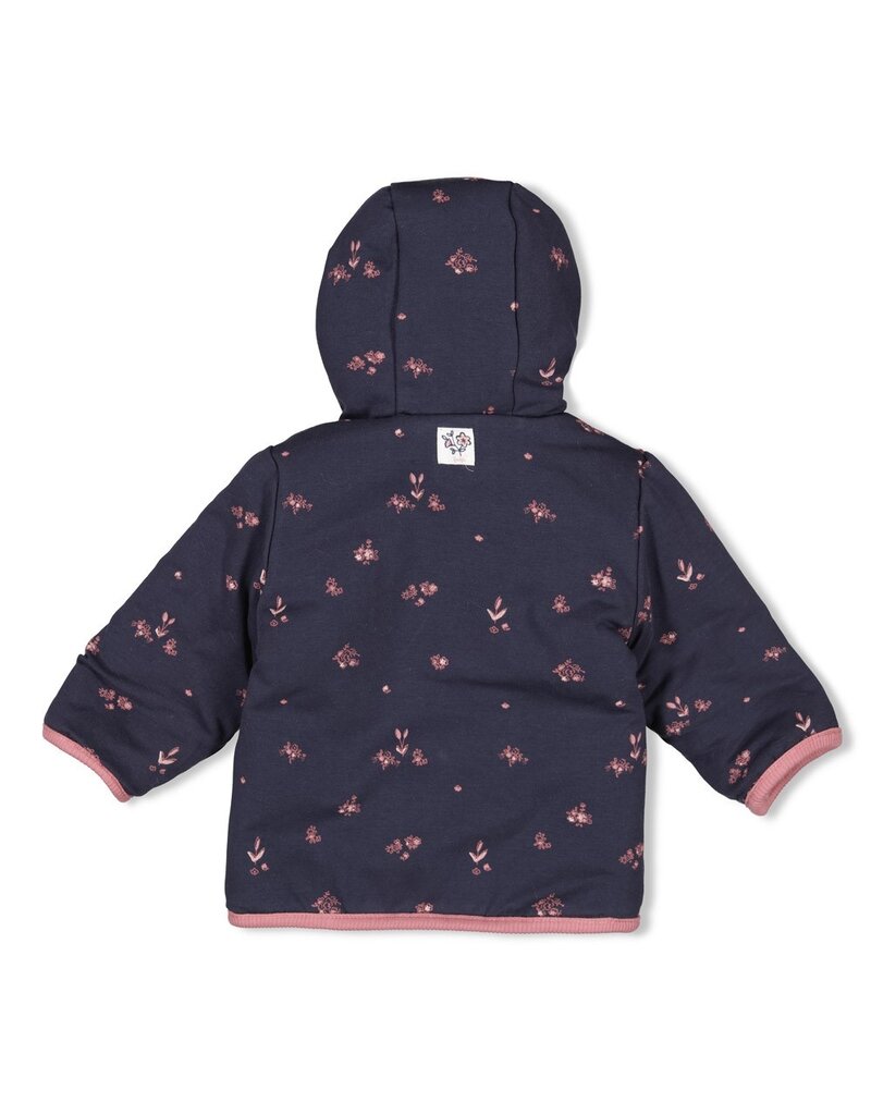 Feetje Baby Feetje Omkeerbaar fake fur jasje met capuchon - Swanlake - 51800355