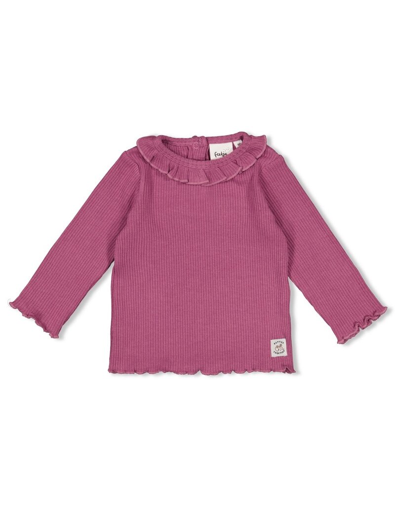 Feetje Baby Feetje Meisje - Shirt twin rib - Better Together - Lila - 51602665