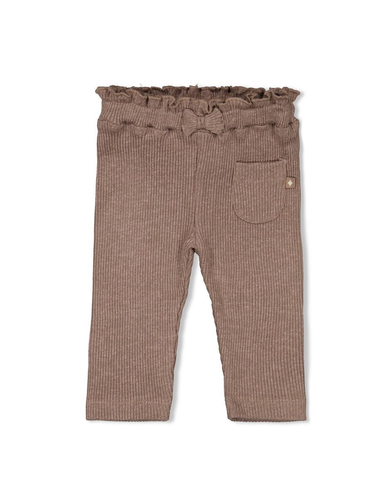 Feetje Baby Feetje Meisje - Legging Rib - Better Together - Taupe - 52202446