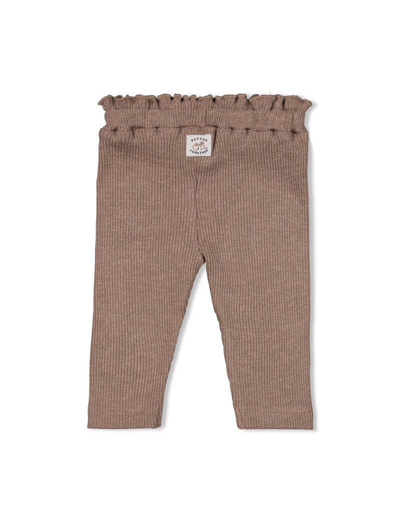 Feetje Baby Feetje Meisje - Legging Rib - Better Together - Taupe - 52202446