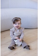 Feetje Baby Feetje Meisje - Flare broek AOP - Better Together - Taupe 52202447