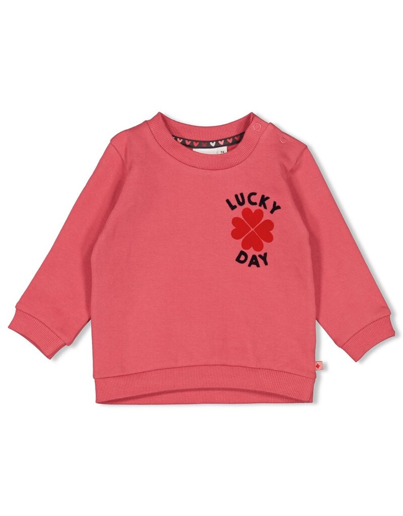 Feetje Baby Feetje Meisje - Sweater  - Queen of Hearts - Roze - 51602641