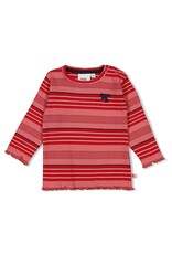 Feetje Baby Feetje Meisje - Shirt rib gestreept - Queen of Hearts - Roze - 51602642