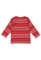 Feetje Baby Feetje Meisje - Shirt rib gestreept - Queen of Hearts - Roze - 51602642