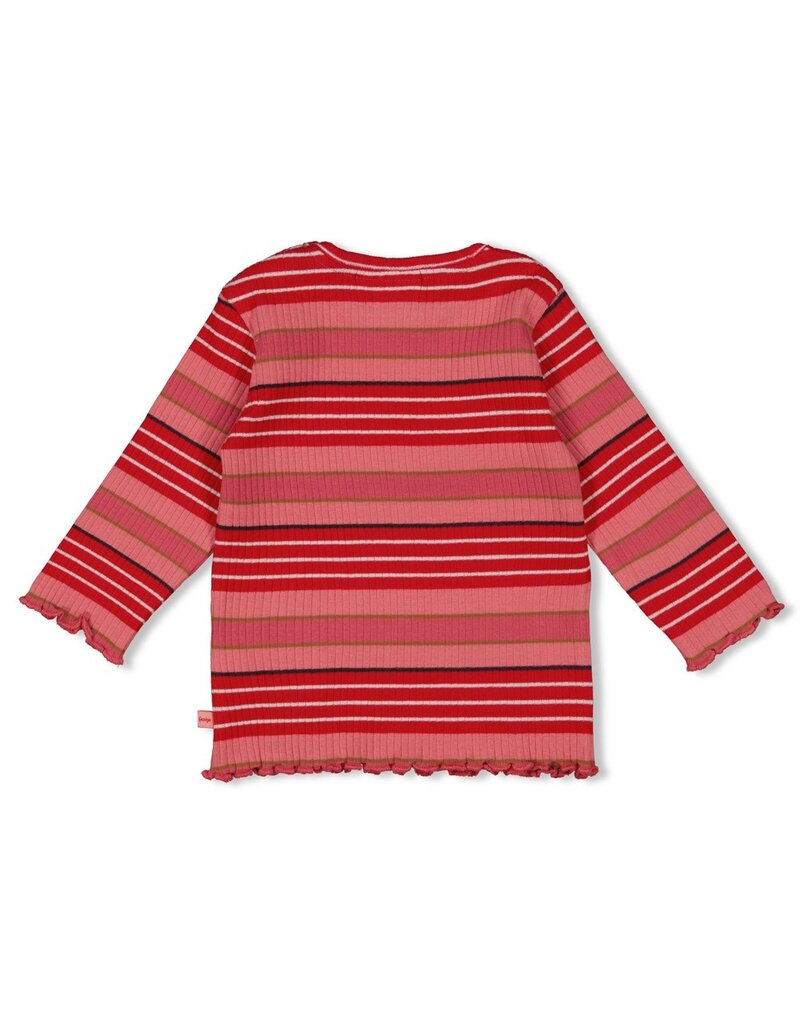 Feetje Baby Feetje Meisje - Shirt rib gestreept - Queen of Hearts - Roze - 51602642