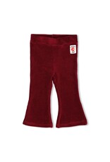 Feetje Baby Feetje Meisje - Flare broek velours - Queen of Hearts - bordeaux - 52202428
