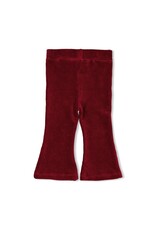 Feetje Baby Feetje Meisje - Flare broek velours - Queen of Hearts - bordeaux - 52202428