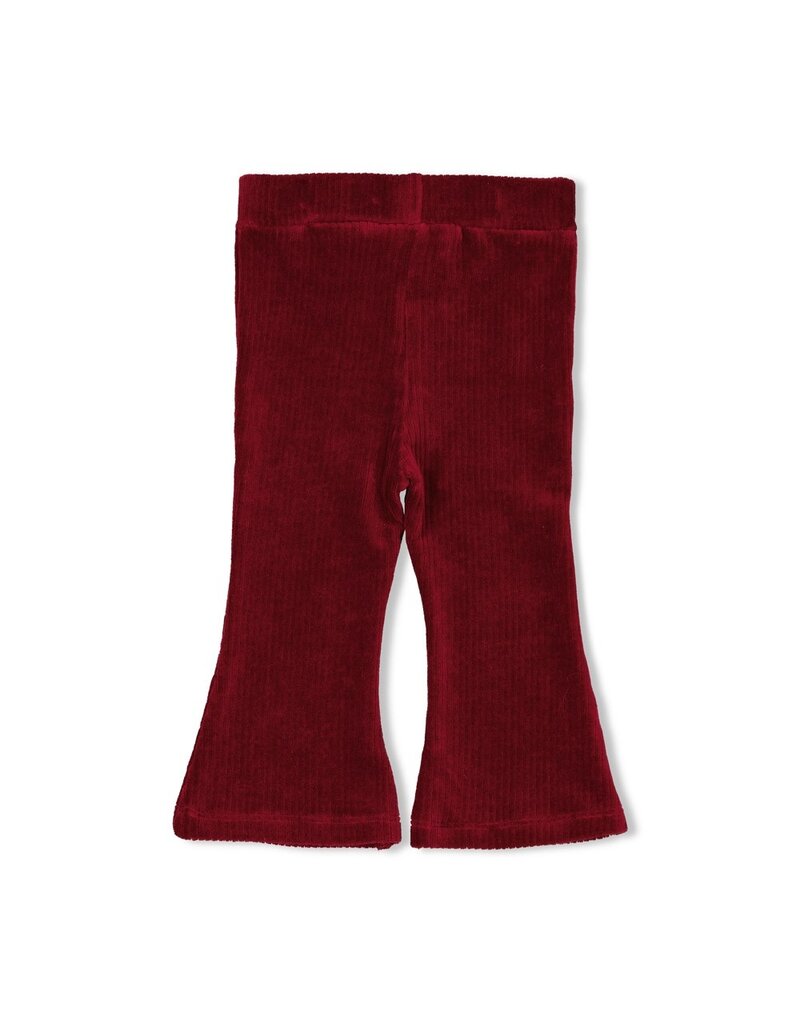 Feetje Baby Feetje Meisje - Flare broek velours - Queen of Hearts - bordeaux - 52202428