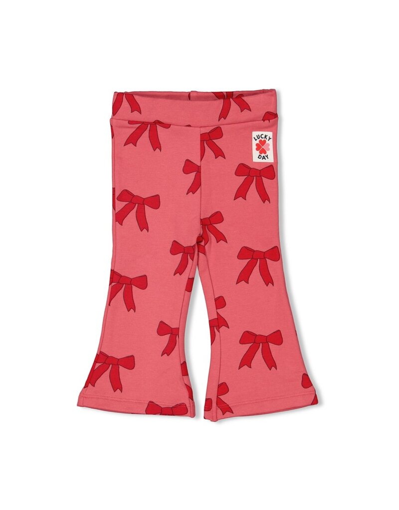 Feetje Baby Feetje Meisje - Flare broek AOP - Queen of Hearts - Roze - 52202429