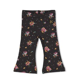Feetje Baby Feetje Meisje - Flare broek AOP  - Shine Bright - Antraciet