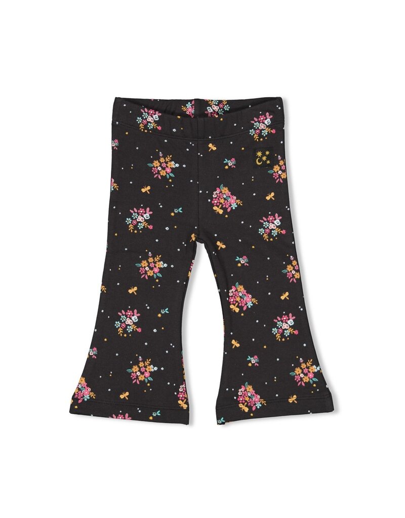 Feetje Baby Feetje Meisje - Flare broek AOP  - Shine Bright - Antraciet - 52202434