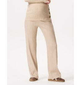 Noppies Noppies - zwangerschapsbroek Soro - Wide leg twin rib - white pepper