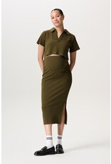 Noppies Noppies Skirt Herlev - twin rib - Dark Olive - 5061113 P981