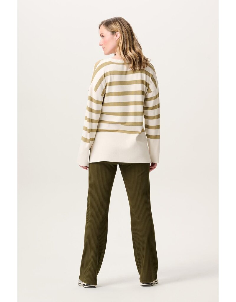Noppies Noppies broek Rebild - Wide leg twin rib - dark olive - 5061113 P981