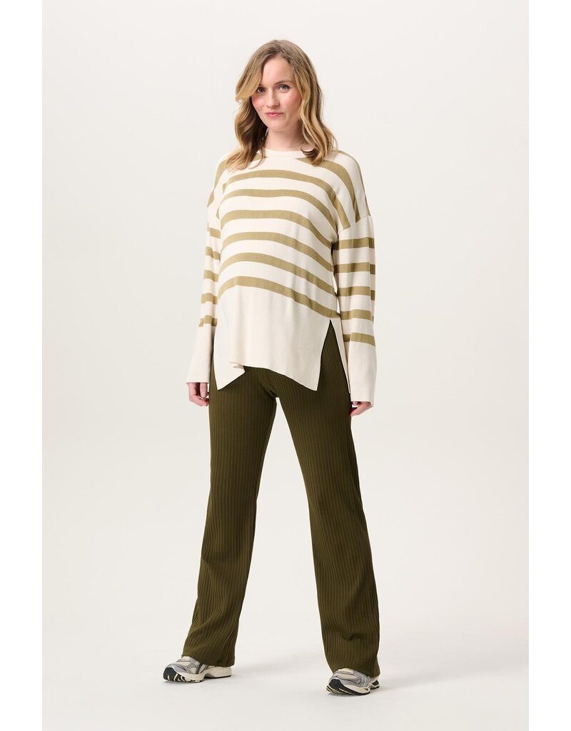 Noppies Noppies broek Rebild - Wide leg twin rib - dark olive - 5061113 P981