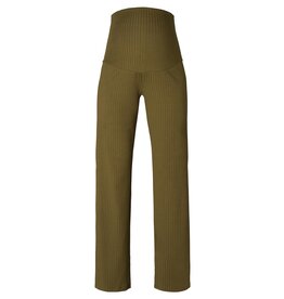 Noppies Noppies - zwangerschapsbroek Rebild - Wide leg twin rib - dark olive