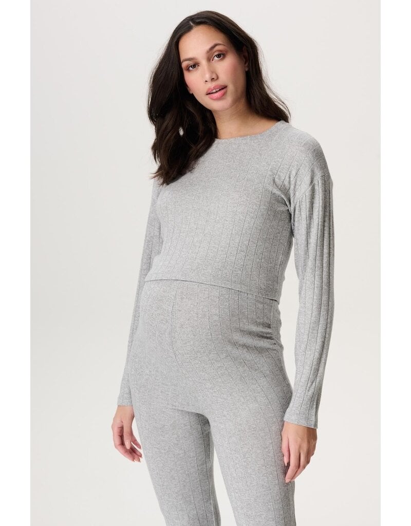 Noppies Noppies Top- Lejre - cropped - Grey Melange 5070010 N422