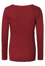 Noppies Noppies zwangerschap & voeding-shirt - Sara  tibetan rood 5070016 N260
