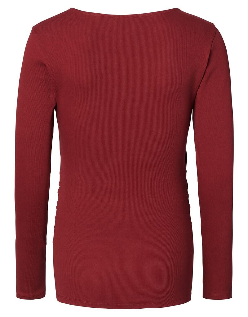 Noppies Noppies zwangerschap & voeding-shirt - Sara  tibetan rood 5070016 N260