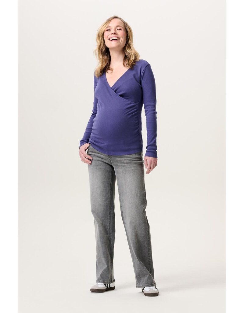 Noppies Noppies zwangerschap & voeding-shirt - Sara-  Skipper Blue - 5070016 N261
