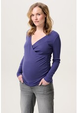 Noppies Noppies zwangerschap & voeding-shirt - Sara-  Skipper Blue - 5070016 N261