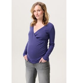 Noppies Noppies zwangerschap & voeding-shirt - Sara -  Skipper Blue