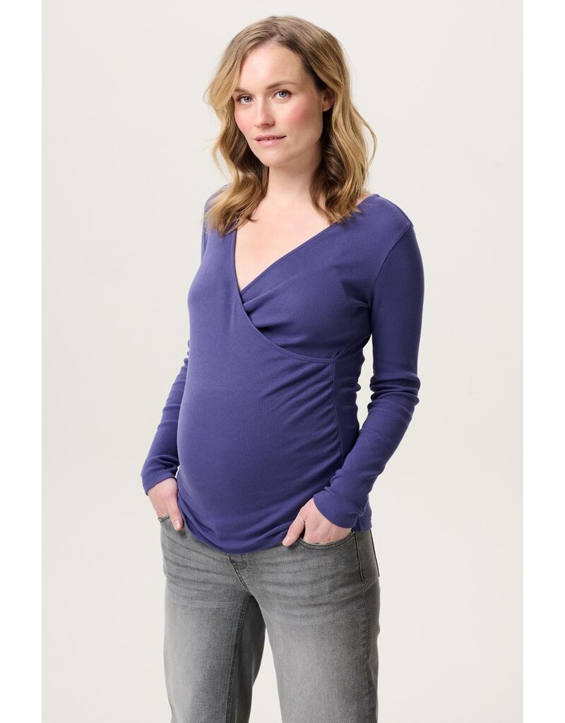 Noppies Noppies zwangerschap & voeding-shirt - Sara-  Skipper Blue - 5070016 N261