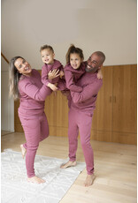 Feetje Baby Feetje Pyjama Family Edition Wafel - Volwassen - Berry