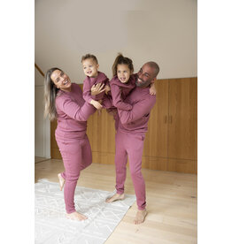 Feetje Baby Feetje Pyjama Family Edition Wafel - Volwassen - Berry