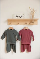 Feetje Baby Feetje Pyjama Family Edition Wafel - Volwassen - Berry