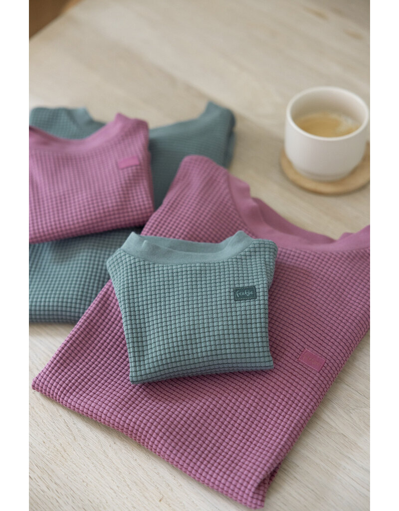 Feetje Baby Feetje Pyjama Family Edition Wafel - Volwassen - Zeegroen