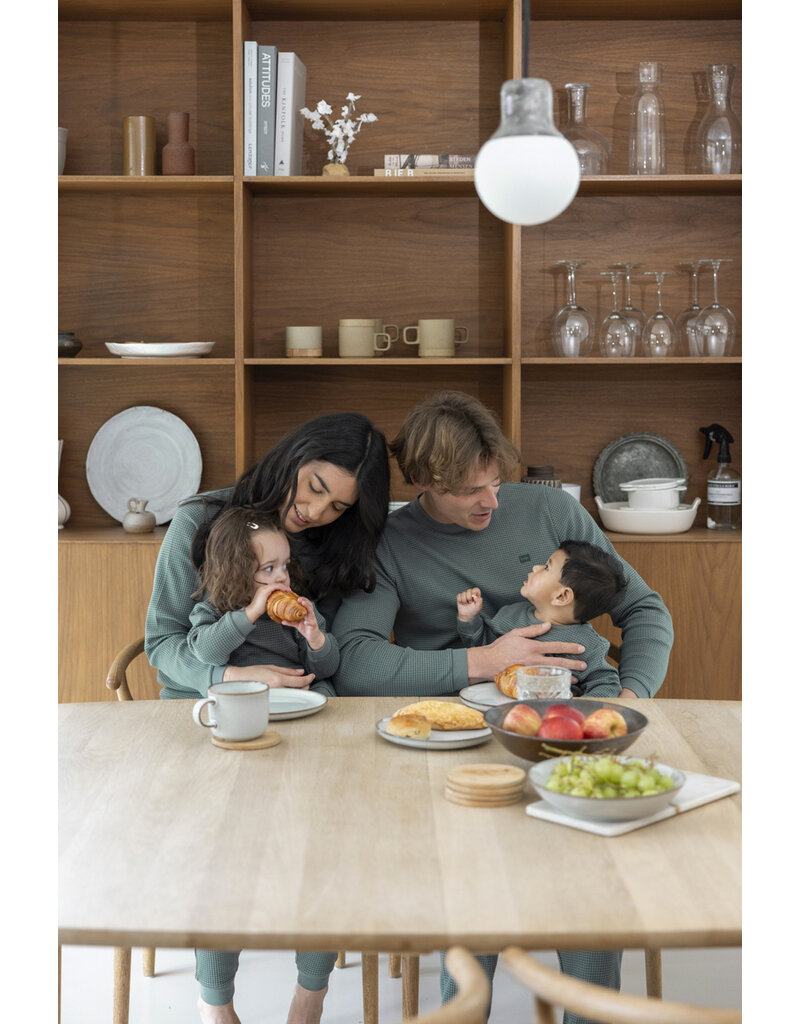 Feetje Baby Feetje Pyjama Family Edition Wafel - Volwassen - Zeegroen