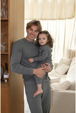 Feetje Baby Feetje Pyjama Family Edition Wafel - Volwassen - Zeegroen