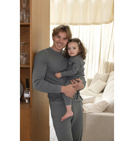 Feetje Baby Feetje Pyjama Family Edition Wafel - Volwassen - Zeegroen