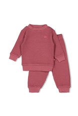 Feetje Baby Feetje Pyjama Family Edition Wafel - kind - Berry rood