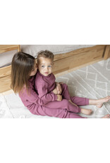 Feetje Baby Feetje Pyjama Family Edition Wafel - kind - Berry rood