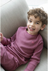 Feetje Baby Feetje Pyjama Family Edition Wafel - kind - Berry rood