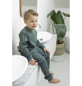 Feetje Baby Feetje Pyjama Family Edition Wafel - kind- Zeegroen