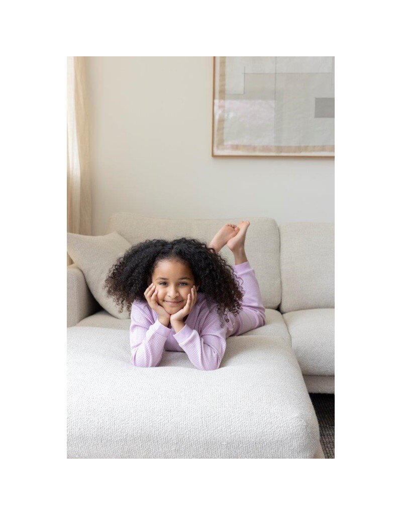 Feetje Baby Feetje Wafel Pyjama - Lilac melange - 305617