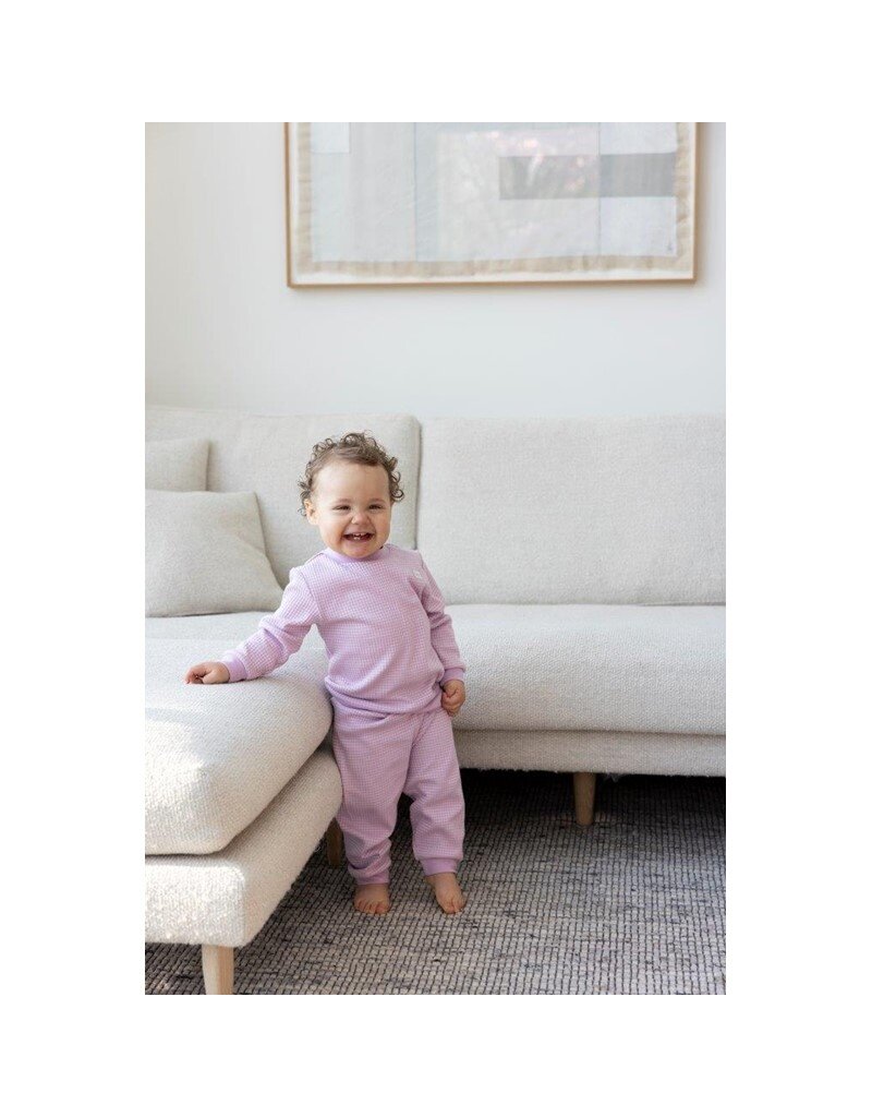 Feetje Baby Feetje Wafel Pyjama - Lilac melange - 305617
