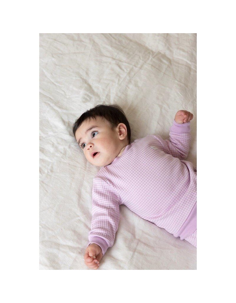 Feetje Baby Feetje Wafel Pyjama - Lilac melange - 305617