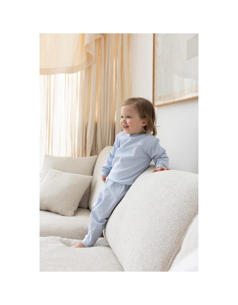 Feetje Baby Feetje Wafel Pyjama - Baby Blue melange  305618