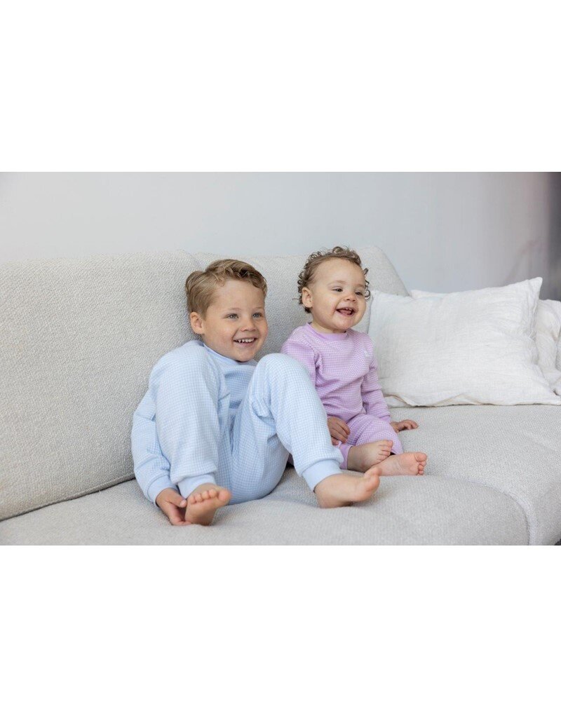 Feetje Baby Feetje Wafel Pyjama - Baby Blue melange  305618