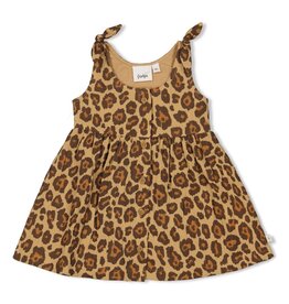 Feetje Baby Feetje Meisje - Jurk Mousseline AOP - Summer Woven - Camel
