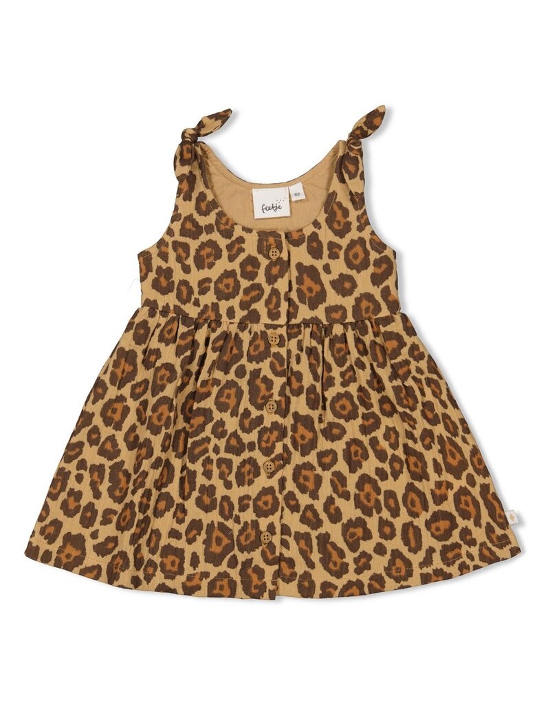 Feetje Baby Feetje Meisje - Jurk Mousseline AOP - Summer Woven - Camel  - 51400589