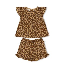 Feetje Baby Feetje Meisje - Top + short mousseline AOP - Summer Woven - Camel