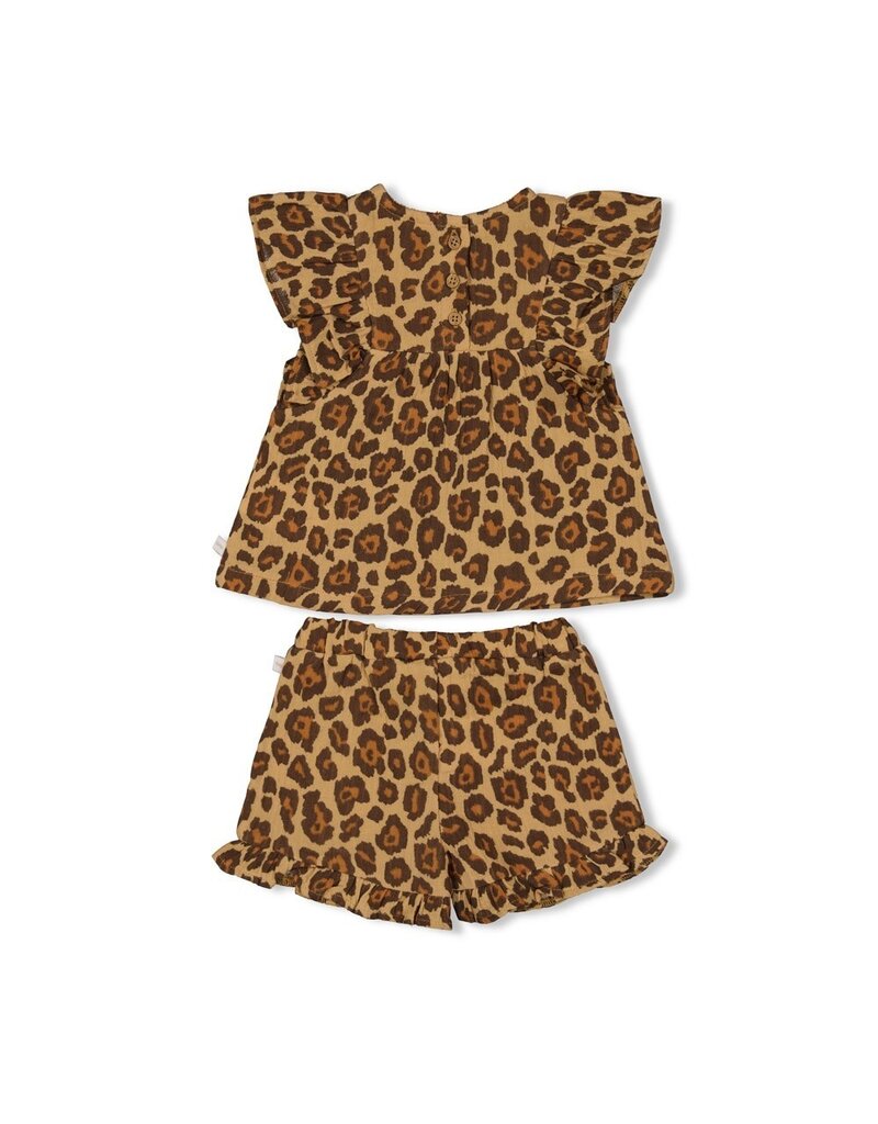 Feetje Baby Feetje Meisje - Top + short mousseline AOP - Summer Woven - Camel  - 5270045