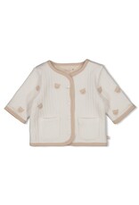 Feetje Baby Feetje omkeerbaar jasje AOP embroidery - Honey Bear -  offwhite 51300541